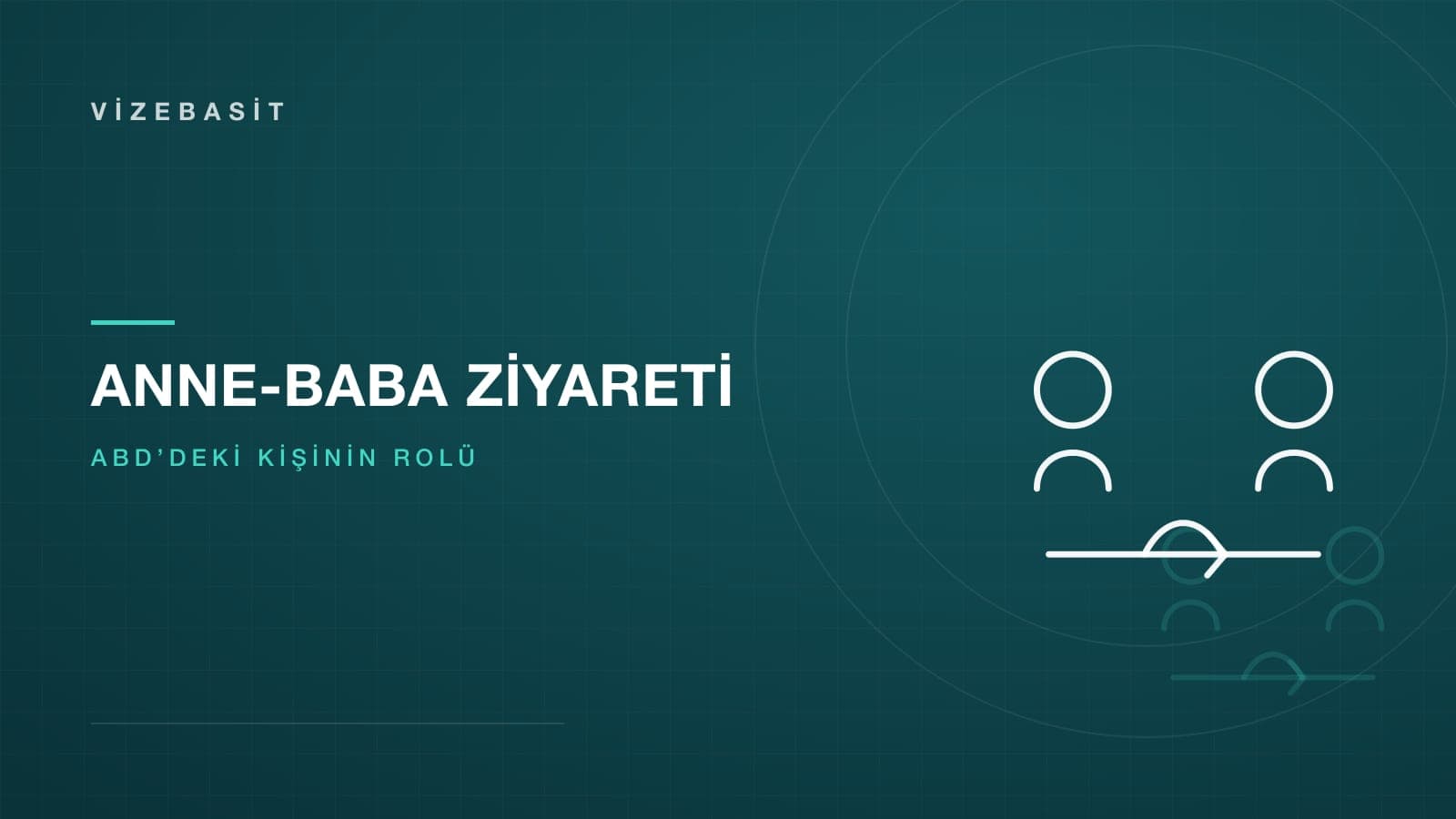 ABD’de yaşayan kişinin anne-babasını ziyarete getirmesi için iki figür arasında köprü motifli kapak görseli