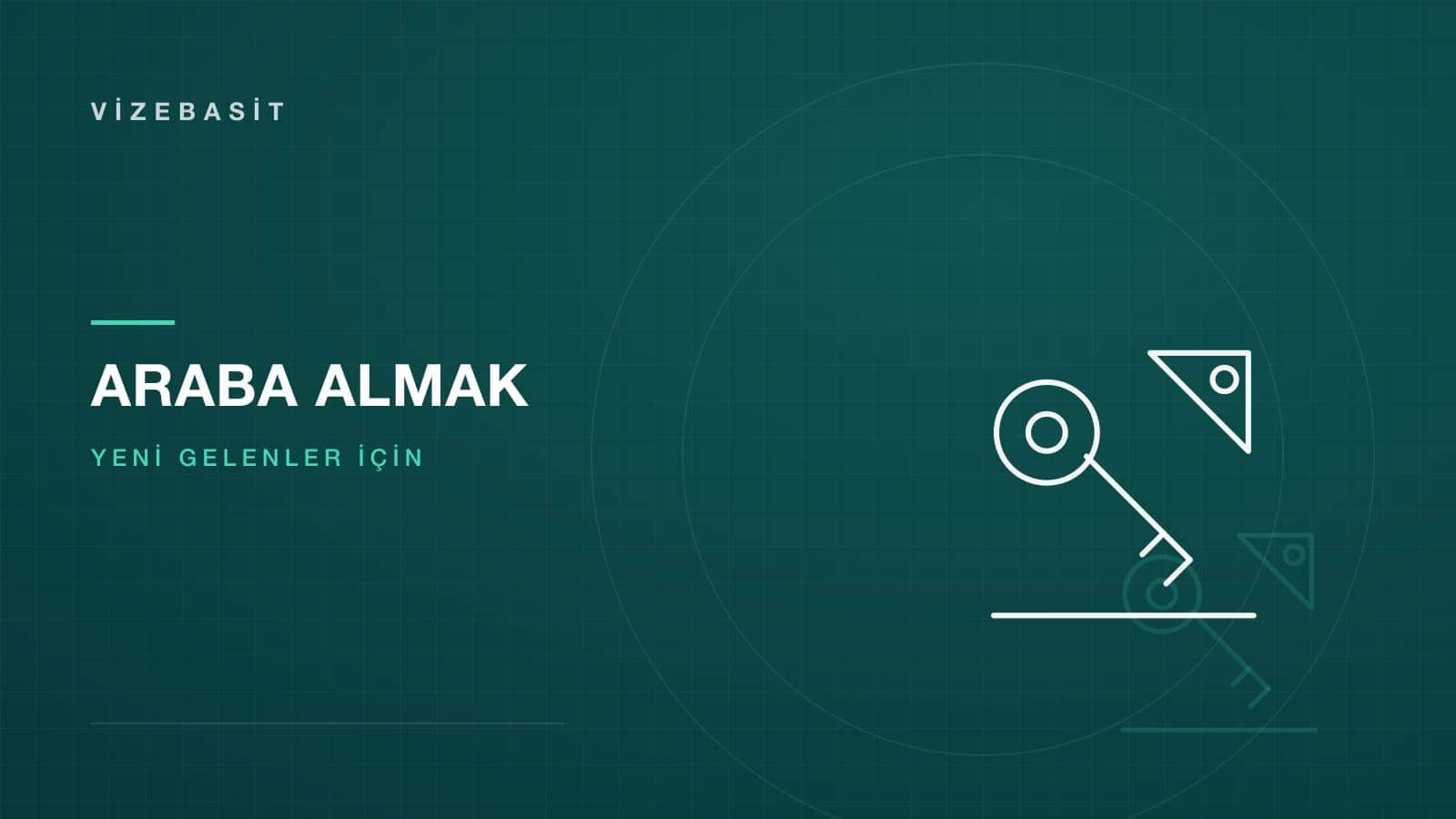 ABD’ye yeni gelenler için araba almak konusunda anahtar ve fiyat etiketi motifli kapak görseli