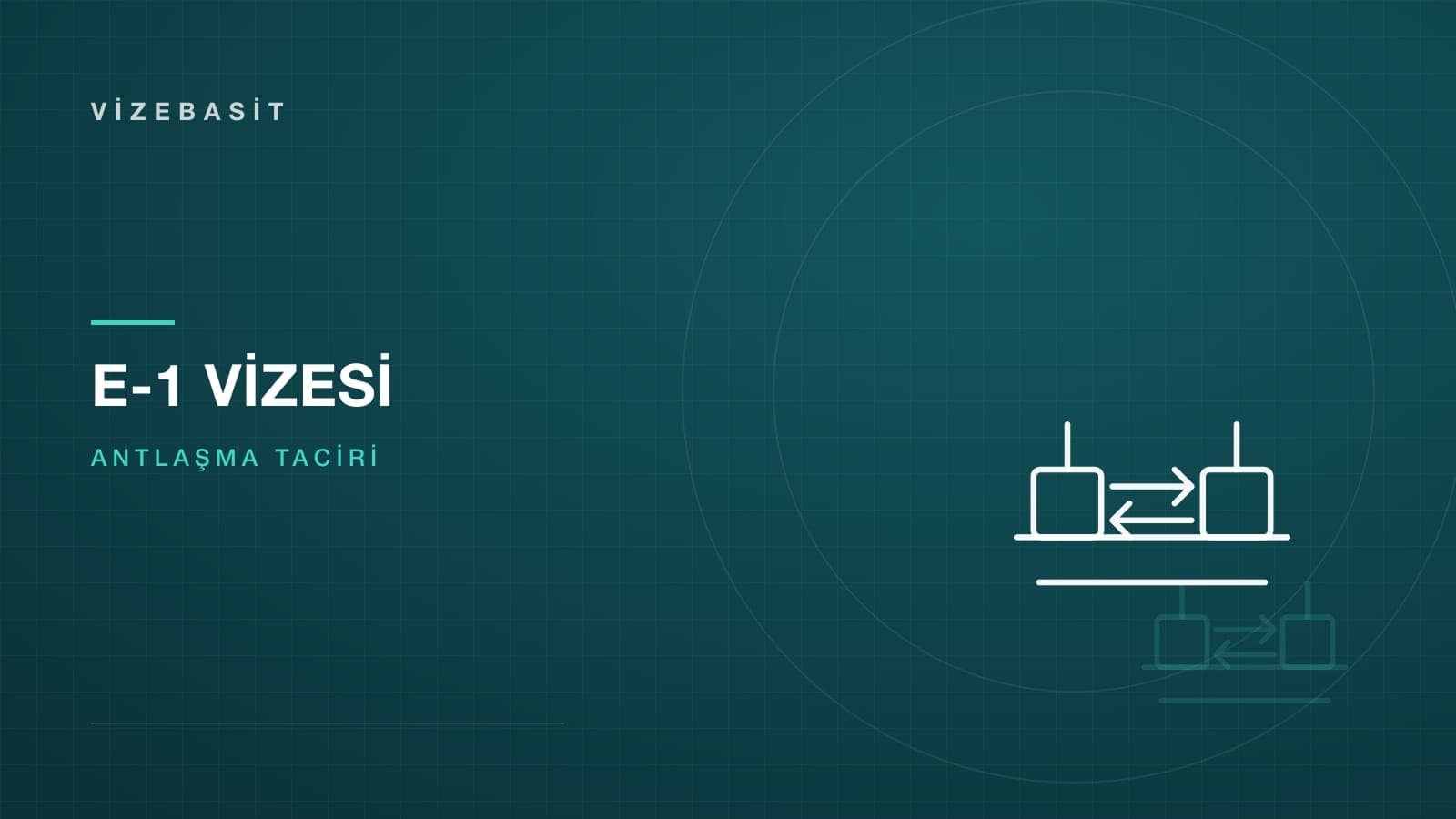 E-1 antlaşma tacirinin karşılıklı ticaret şartı için iki yönlü ok arasındaki yük sandıkları motifli kapak görseli