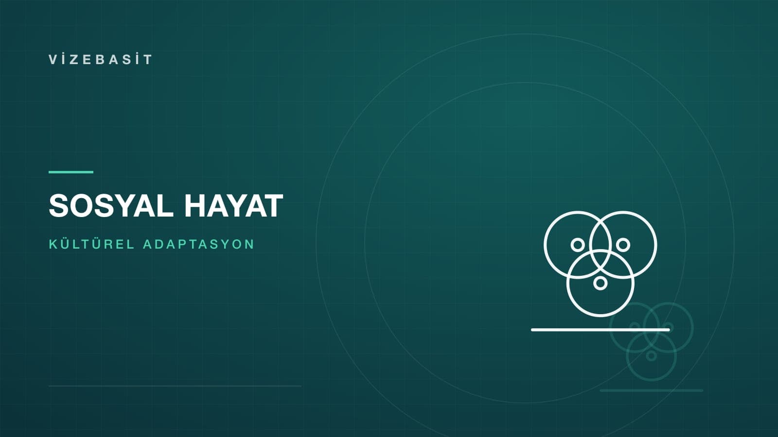 ABD’de sosyal hayat ve kültürel adaptasyon için iç içe geçen üç çevre motifli kapak görseli