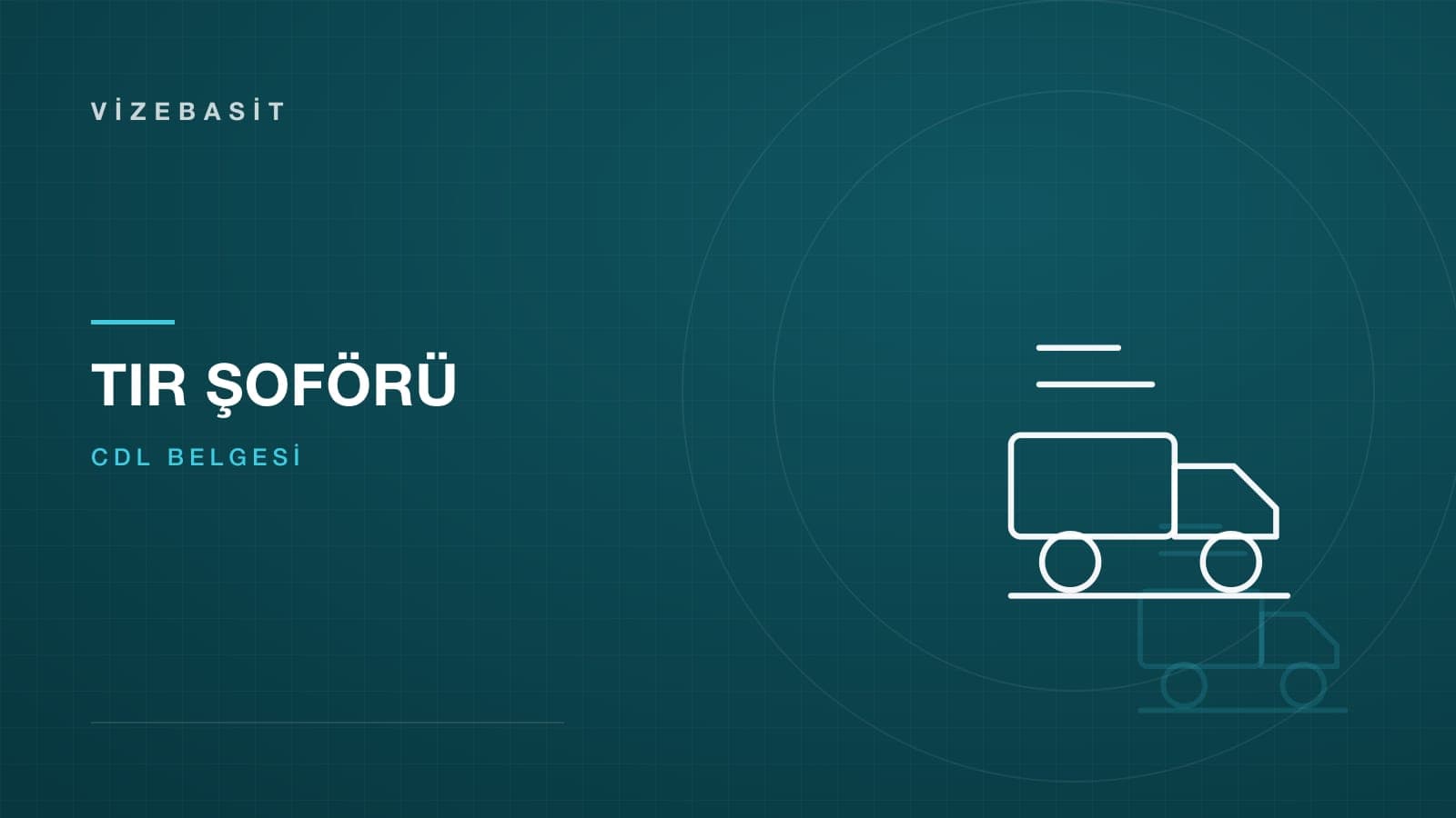 ABD’de TIR şoförü olmak ve CDL belgesi için çekici-dorse silueti motifli kapak görseli