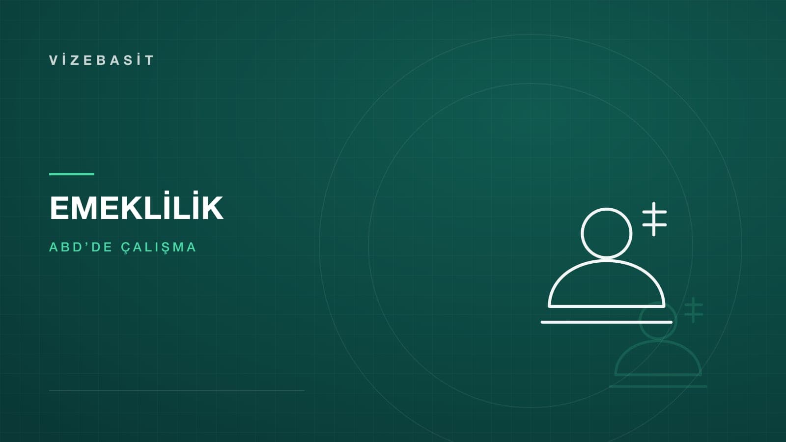 ABD emeklilik birikimi 401k için birikim ve hesap sembolü motifli kapak görseli