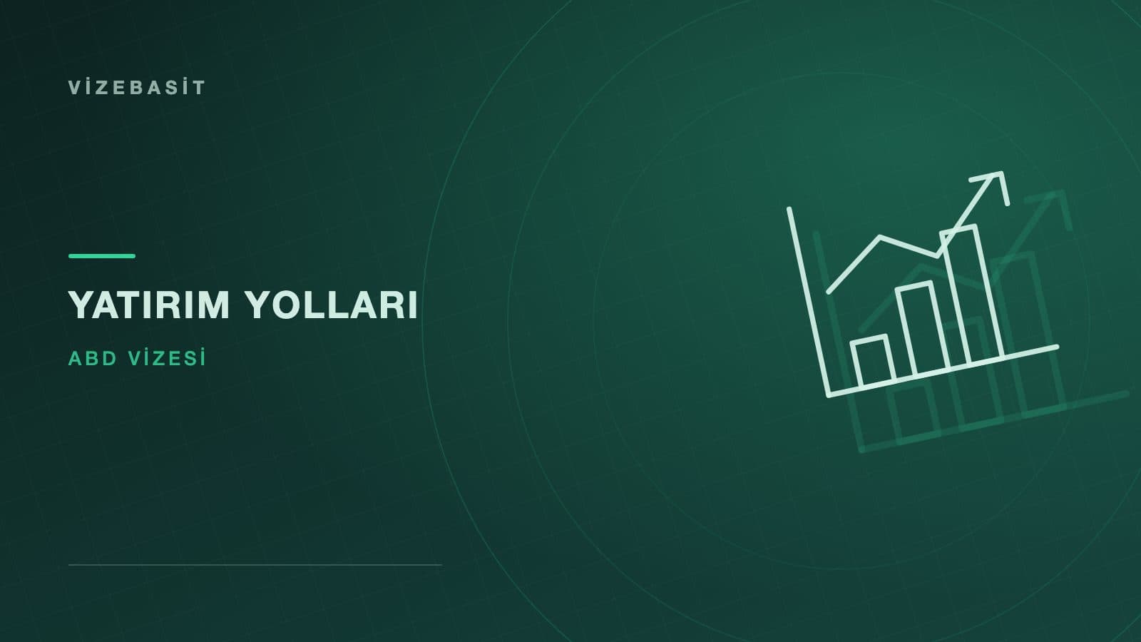 E-2, L-1 ve EB-5 yatırım yollarının karşılaştırması için yükselen eğri motifli kapak görseli